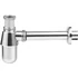 Kép 1/2 - AQUALINE mosdó szifon szorító anyával, 1"1/4-32mm, réz/króm