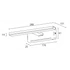 Kép 2/4 - ESTHER LED lámpa, 6W, 230 V, IP44, 280x62x131 mm, króm