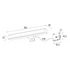 Kép 2/9 - VERONICA LED Lámpa ,6W, 300x25x83mm, króm