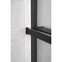Kép 6/7 - SAPHO Walk-in falra szerelhető zuhanypolc törölközőtartóval, 60-140cm, fekete