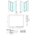 Kép 2/6 - POLYSAN EASY LINE zuhanyajtó oldalfallal, 1200x900mm, transzparent üveg