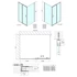 Kép 2/6 - POLYSAN EASY LINE zuhanyajtó oldalfallal, 1400x800mm, transzparent üveg