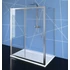 Kép 1/6 - POLYSAN EASY LINE zuhanyajtó 2 oldalfallal, 2 merevítővel, 1400x800mm, transzparent üveg