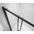 Kép 8/8 - POLYSAN EASY LINE BLACK tolóajtó, 1500mm, matt fekete profil/transzparent üveg