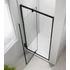 Kép 4/10 - POLYSAN EASY LINE BLACK nyílóajtó fix résszel, 760-900mm, matt fekete profil/transzparent üveg, króm