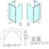 Kép 2/8 - POLYSAN EASY LINE nyílóajtó 2 oldalfallal, 2 merevítővel, 900-1000x800mm, transzparent üveg