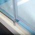 Kép 6/8 - POLYSAN EASY LINE nyílóajtó 2 oldalfallal, 2 merevítővel, 900-1000x900mm, transzparent üveg