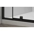 Kép 5/9 - POLYSAN EASY LINE BLACK nyílóajtó fix résszel, 880-1020mm, matt fekete profil/BRICK üveg
