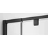 Kép 7/9 - POLYSAN EASY LINE BLACK nyílóajtó fix résszel, 880-1020mm, matt fekete profil/BRICK üveg
