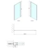 Kép 2/6 - POLYSAN EASY LINE oldalfal, 700mm, transzparent üveg