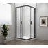 Kép 7/7 - POLYSAN EASY LINE BLACK szögletes zuhanykabin, 900x900mm, matt fekete profil/transzparent üveg