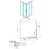 Kép 2/8 - POLYSAN EASY LINE szögletes zuhanykabin, 800x800mm, transzparent üveg