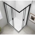 Kép 8/8 - POLYSAN EASY LINE BLACK szögletes zuhanykabin, 900x800mm, matt fekete profil/transzparent üveg