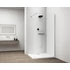 Kép 1/6 - ESCA CHROME Walk-in zuhanyfal, falra szerelhető, transzparent üveg, 1000mm
