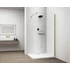 Kép 1/6 - ESCA GOLD MATT Walk-in zuhanyfal, falra szerelhető, transzparent üveg, 1100mm