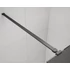 Kép 4/4 - ESCA BLACK MATT Walk-in zuhanyfal, szabadonálló, transzparent üveg, 1200mm