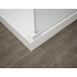 Kép 4/4 - ESCA WHITE MATT Walk-in zuhanyfal, falra szerelhető, transzparent üveg, 1500mm