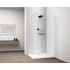 Kép 1/4 - ESCA WHITE MATT Walk-in zuhanyfal, falra szerelhető, transzparent üveg, 1500mm