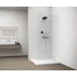 Kép 4/6 - ESCA WHITE MATT Walk-in zuhanyfal, falra szerelhető, transzparent üveg, 800mm