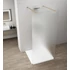 Kép 1/4 - ESCA GOLD MATT Walk-in zuhanyfal, szabadonálló, matt üveg, 1200mm