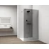 Kép 1/6 - ESCA CHROME Walk-in zuhanyfal, falra szerelhető, füst üveg, 1000mm