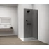 Kép 6/6 - ESCA WHITE MATT Walk-in zuhanyfal, falra szerelhető, füst üveg, 1200mm