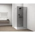 Kép 1/6 - ESCA WHITE MATT Walk-in zuhanyfal, falra szerelhető, füst üveg, 900mm