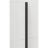 Kép 5/6 - ESCA BLACK MATT Walk-in zuhanyfal, falra szerelhető, flutes üveg, 1200mm