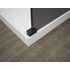 Kép 6/6 - ESCA BLACK MATT Walk-in zuhanyfal, falra szerelhető, flutes üveg, 1200mm