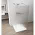 Kép 1/4 - ESCA CHROME Walk-in zuhanyfal, szabadonálló, flutes üveg, 1300mm