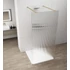 Kép 1/4 - ESCA GOLD MATT Walk-in zuhanyfal, szabadonálló, flutes üveg, 1500mm