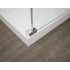Kép 5/6 - ESCA CHROME Walk-in zuhanyfal, falra szerelhető, barna üveg, 1100mm