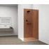 Kép 6/6 - ESCA CHROME Walk-in zuhanyfal, falra szerelhető, barna üveg, 700mm