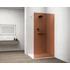 Kép 1/6 - ESCA WHITE MATT Walk-in zuhanyfal, falra szerelhető, barna üveg, 700mm