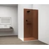 Kép 6/6 - ESCA WHITE MATT Walk-in zuhanyfal, falra szerelhető, barna üveg, 900mm
