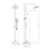 Kép 2/8 - AQUALINE FACTOR teleszkópos zuhanyoszlop csapteleppel, mag.:757-1117mm, bekötés:150mm, króm