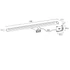 Kép 2/9 - FELINA LED lámpa, 10W, 230 V, IP44 458x15x112 mm, króm