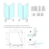 Kép 2/5 - POLYSAN FORTIS EDGE oldalfal, 800 mm, transzparent üveg