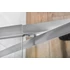 Kép 5/12 - AQUALINE AMICO nyílóajtó fix résszel, 100-122x185cm, fehér profil, transzparent üveg