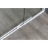 Kép 7/12 - AQUALINE AMICO nyílóajtó fix résszel, 100-122x185cm, fehér profil, transzparent üveg