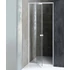 Kép 1/12 - AQUALINE AMICO nyílóajtó fix résszel, 740-820x1850mm, fehér profil, transzparent üveg