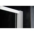 Kép 8/12 - AQUALINE AMICO nyílóajtó fix résszel, 740-820x1850mm, fehér profil, transzparent üveg