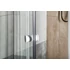 Kép 4/12 - AQUALINE AMICO nyílóajtó fix résszel, 820-1020x1850mm, fehér profil, transzparent üveg