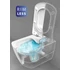 Kép 9/9 - CREAVIT GLANC fali rimless WC, 37x51,5cm