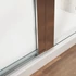 Kép 7/8 - GELCO LORO nyílóajtó fix résszel, 1100mm, transzparent üveg, króm
