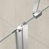 Kép 8/8 - GELCO LORO nyílóajtó fix résszel, 1200mm, transzparent üveg, króm