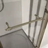 Kép 6/10 - GELCO ANTIQUE nyílóajtó, jobbos, 900mm, transzparent üveg minta nélkül, bronz