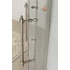 Kép 4/8 - GELCO ANTIQUE íves zuhanykabin, eltolható kétszárnyú ajtó, 900x900mm, transzparent üveg minta nélkül, bronz
