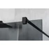 Kép 4/6 - VARIO BLACK Fix zuhanyfal, fali profillal, merőleges merevítő nélkül, nordic üveg, 900mm