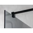 Kép 5/6 - VARIO BLACK Fix zuhanyfal, fali profillal, merőleges merevítő nélkül, nordic üveg, 900mm